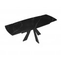 Стол SKU120 Керамика Черный мрамор/подстолье черное/опоры черные фото Stolmag