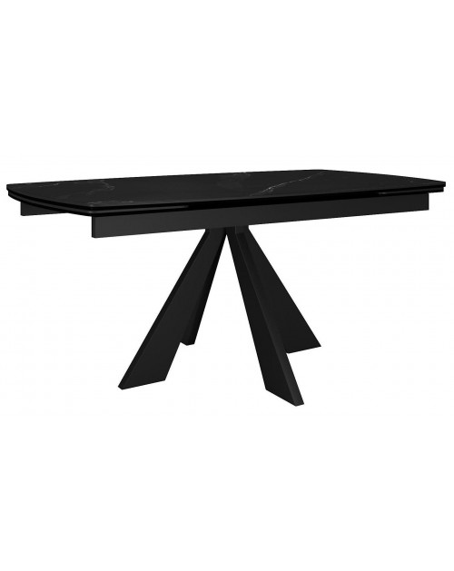 Стол SKU140 Керамика Черный мрамор/подстолье черное/опоры черные фото Stolmag