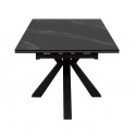 Стол SFE160 Керамика Черный мрамор/подстолье черное/опоры черные (2 уп.) фото Stolmag