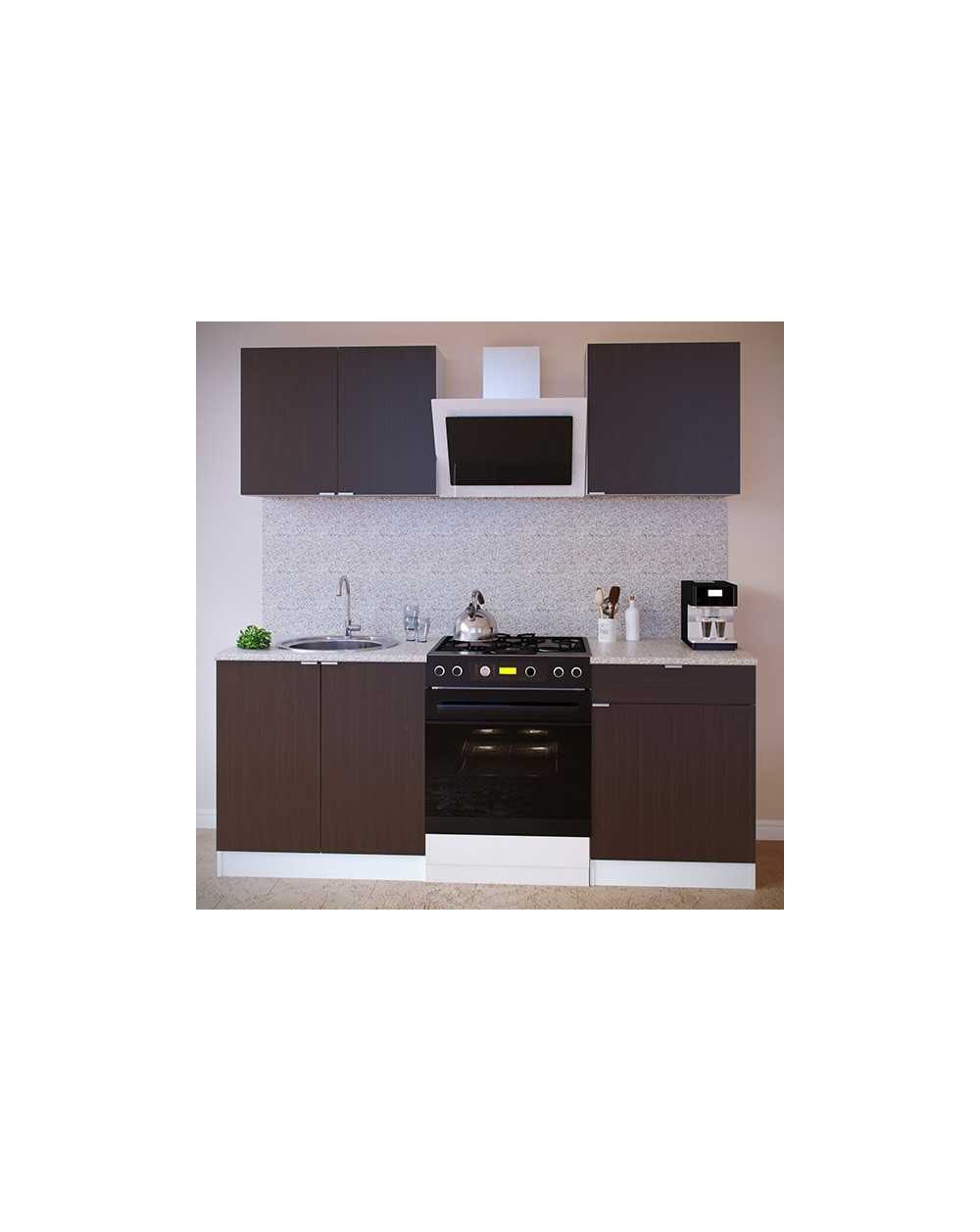 Прямой кухонный гарнитур СОКОЛ ПН-08 + ТК-08м + ПН-06 + ТК-06.1 фото Stolmag