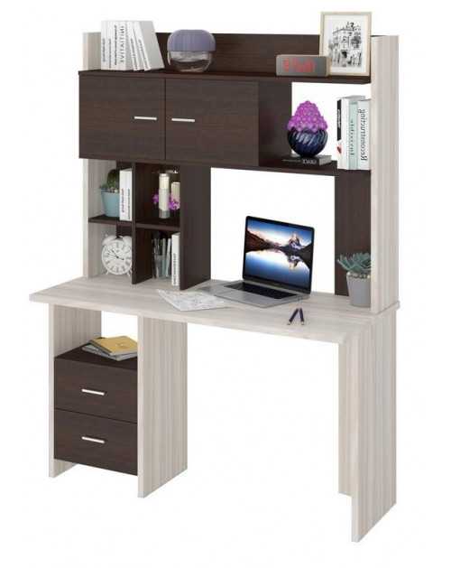 Компьютерный стол Домино Lite СКЛ-Прям130+НКЛХ-130 (правый) Мэрдэс - 17290 ₽