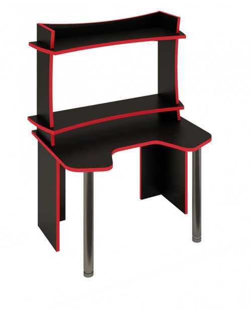 Игровой компьютерный стол СКЛ-Игр120Ч+НКИЛ120ВЛЧ фото Stolmag