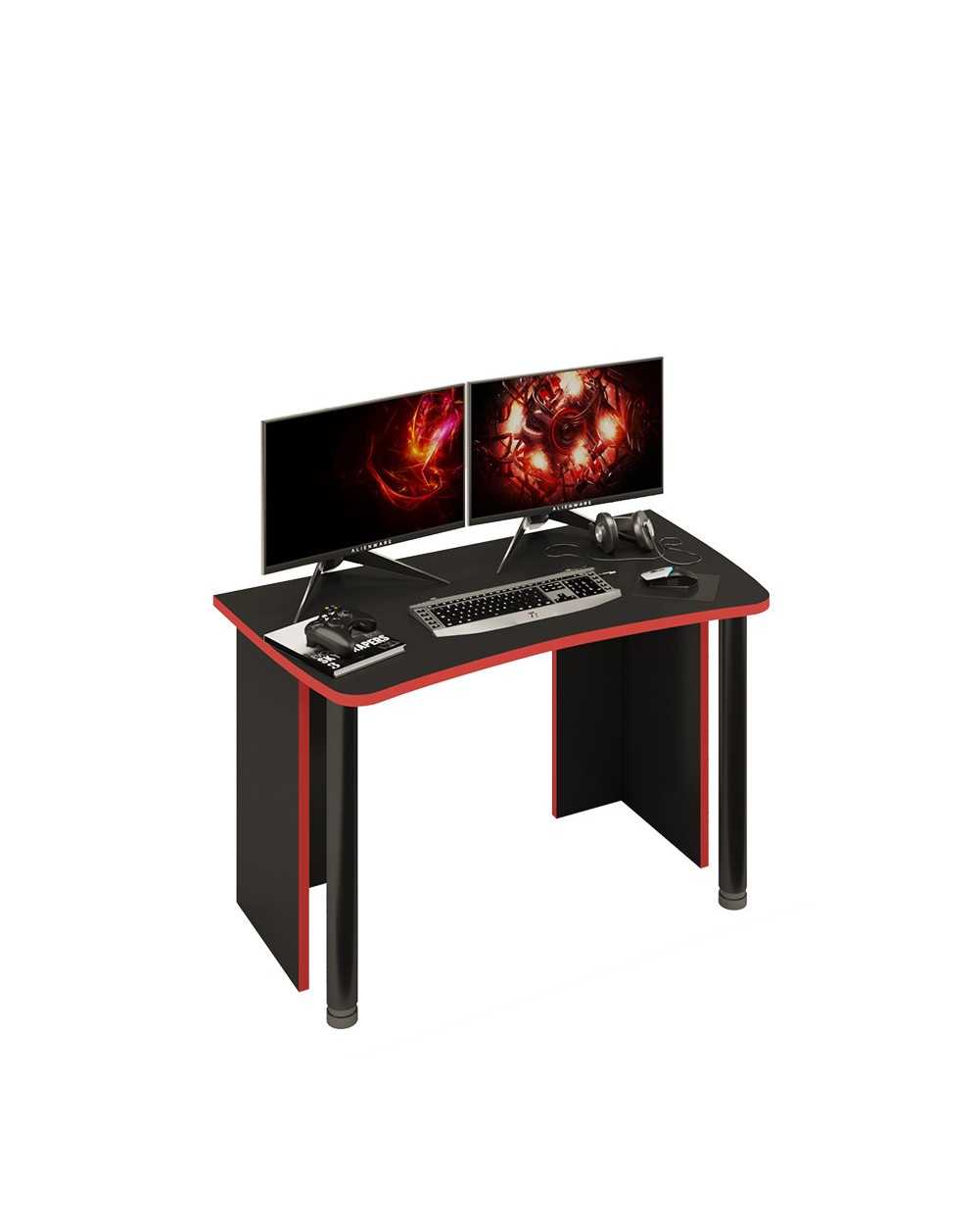 Игровой компьютерный стол СКЛ-Софт120Ч фото Stolmag