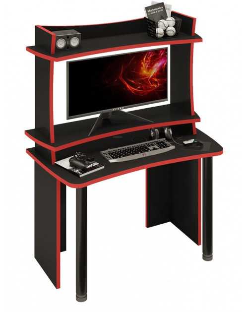 Игровой компьютерный стол СКЛ-Софт120Ч+НКИЛ120ВЛЧ Мэрдэс - 14690 ₽