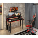 Игровой компьютерный стол СКЛ-Софт140Ч+НКИЛ140 фото Stolmag