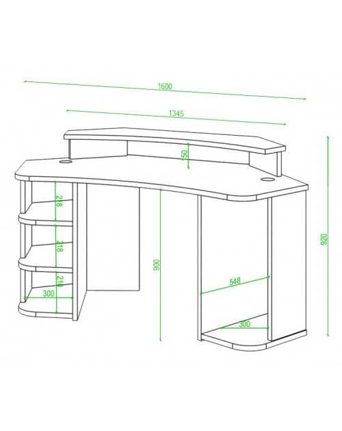 Игровой компьютерный стол СК-160 ПРОФИ фото Stolmag